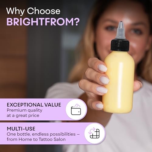 BRIGHTFROM Twist Top Applicator Bottles, Squeeze 4 OZ Empty Plastic