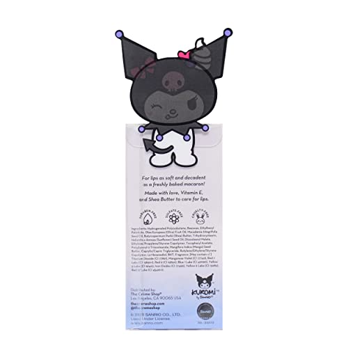 Kuromi Macaron Lip Balm - Blueberry Smoothie Flavor