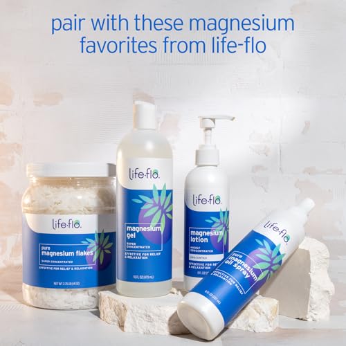 LIFE-FLO Magnesium Lotion 8 fl oz - Unscented, Soothes Muscles & Joints