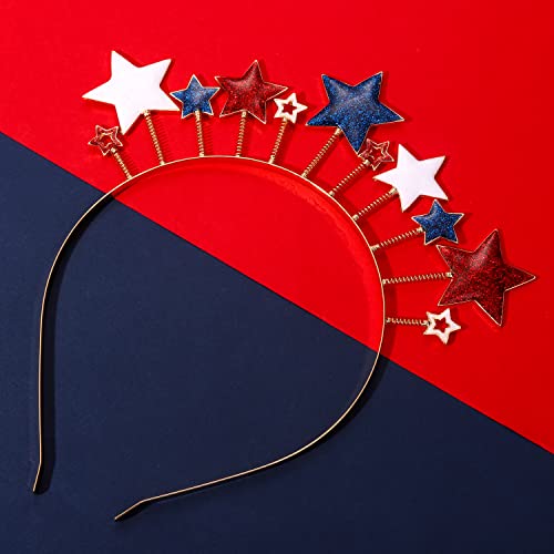 American Flag Headband 4th of July Patriotic Hair Accessory for Women