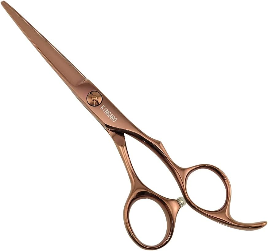 Professional Hair Cutting Scissors - 5.5" Barber Shears with 440C Convex Blades | Silvery Finish for Home or Salon Use