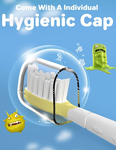 Futulkyus Replacement Brush Heads for Philips Sonicare Kids, Ages 7+, 6 Pack