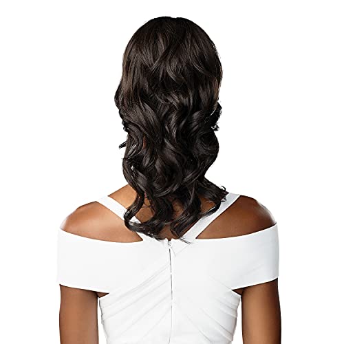 Sensationnel Lulu Pony Drawstring Wig - KIKI Off Black, 16", Easy Style