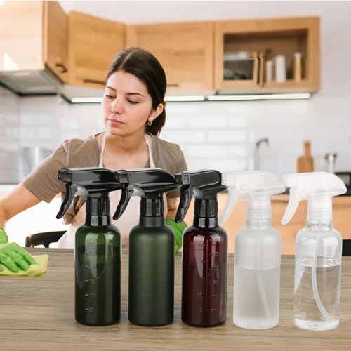 TTTred 10 oz Spray Bottles (2 Pack) - Adjustable Mist & Jet Nozzle