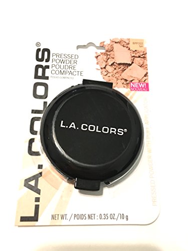 L.A. COLORS Tan Pressed Face Powder with Applicator - Flawless, Long-Lasting Makeup