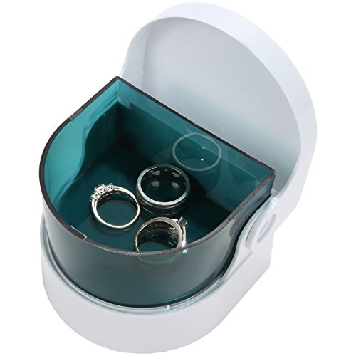 Portable Sonic Denture & Jewelry Cleaner Battery Operated 15-Minute Vibration