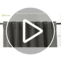 NICETOWN Blackout Curtain Panel - 42x63 Inch, Energy Efficient, Black