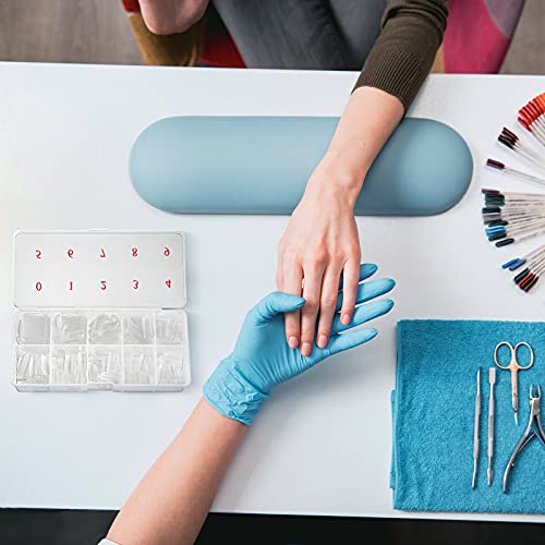 6-Piece Nail Tip Storage Organizer Box with 10 Numbered Slots