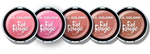 L.A. COLORS Rad Rouge Blush in Preppy - Long-Lasting Buildable Powder (2 Pack)