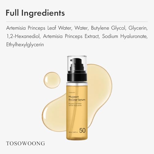 TOSOWOONG Mugwort Serum for Sensitive Skin - Hydrating & Calming