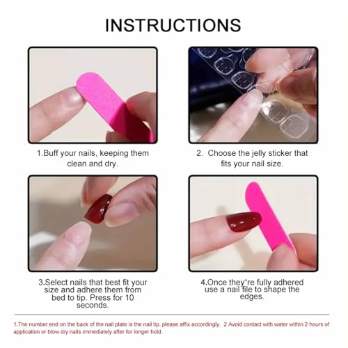 Floral Short Square Press On Nails Set for Women - Summer Flower Design, Glue-On Fake Nails