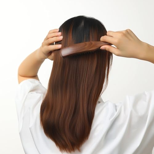 PERFEHAIR Boar Bristle Smoothing Brush for Men & Women - 9" Walnut Handle