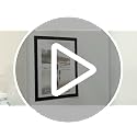 CRUGLA 8x10 Magnetic Picture Frames - Self-Adhesive Black Set