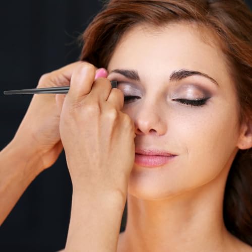 9-Piece Angled Eyeliner and Eyebrow Brush Set for Precision Makeup