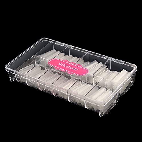 SITELENABY XXL No C Curve Square Nail Tips - Long Square Fake Nails, 500 pcs