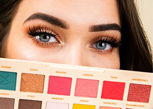 Makeup Revolution X Roxxsaurus Ride or Die Eyeshadow Palette - 18 Shades, Matte & Shimmer, Cruelty-Free