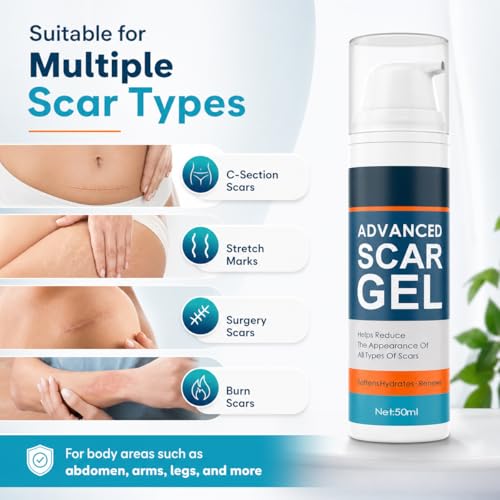 ClearPiny Advanced Silicone Scar Gel for New & Old Scars, 1.76oz