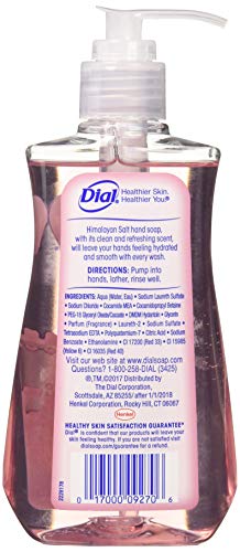 Dial Himalayan Pink Salt & Water Lily Liquid Hand Soap 7.5 Oz Pack of 4