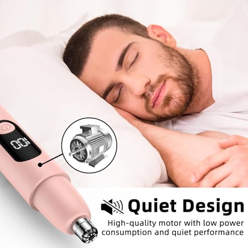Nose Hair Trimmer Rechargeable Cordless Painless Ear and Eyebrow Trimming Tool-Dual Edge Easy Cleansing for Man Woman to