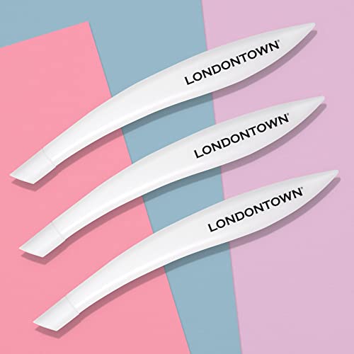 LONDONTOWN Cuticle Pusher Tool with Rubber Finish Tip for Nail Care