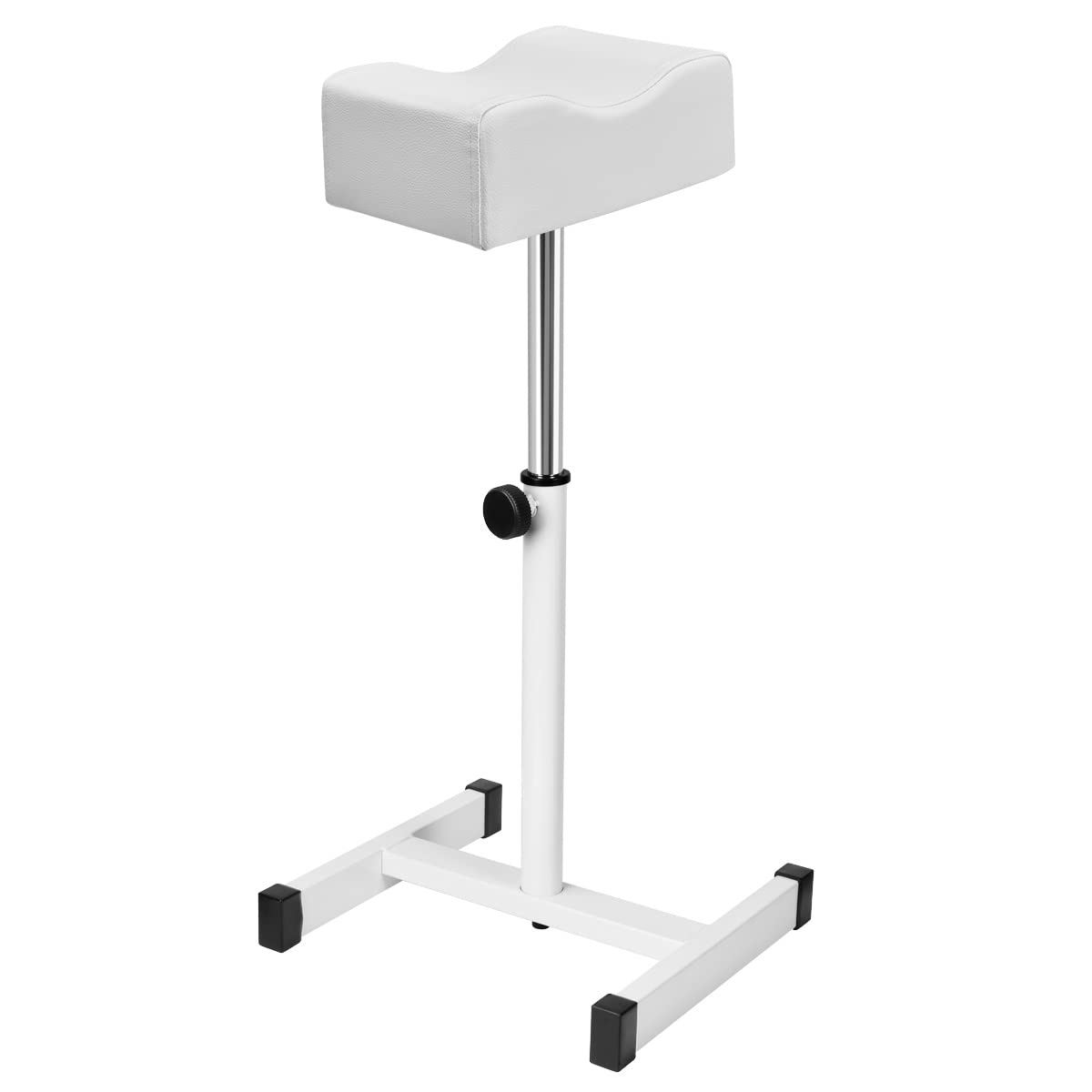 Adjustable Height Footrest - Pedicure & Manicure Stool for Home Spa | Black