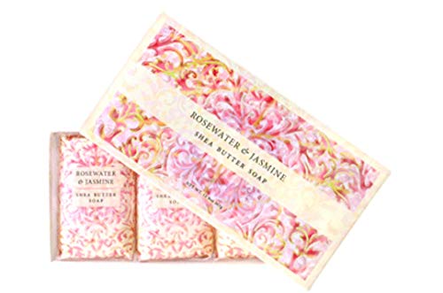 French Milled Soap Set - Rosewater & Jasmine Gift Box