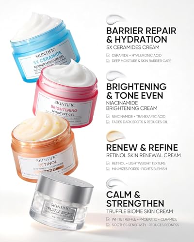 SKINTIFIC Niacinamide Brightening Moisturizer 50g – Hydrating Face Cream