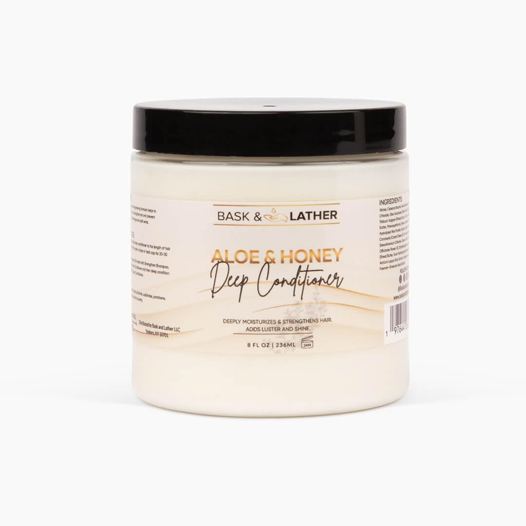Aloe & Honey Deep Conditioner - Moisturizing Hair Mask with Aloe Vera & Shea Butter | Restores Strength, Reduces Breakage, 8oz