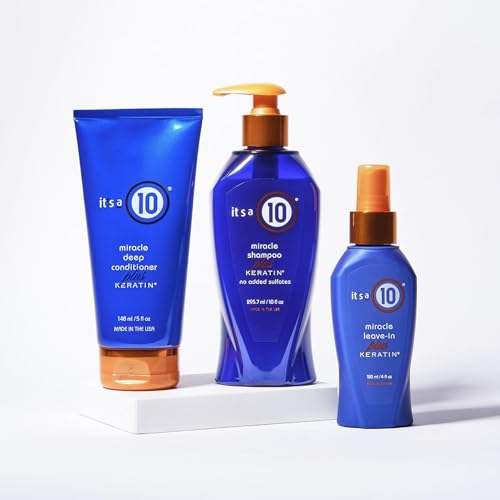 It's a 10 Miracle Leave-In Plus Keratin Hair Treatment, 4 Fl Oz