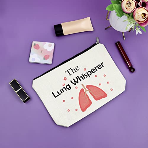 Multicolor Respiratory Therapist Gift Makeup Bag for Women - Travel Cosmetic Pouch