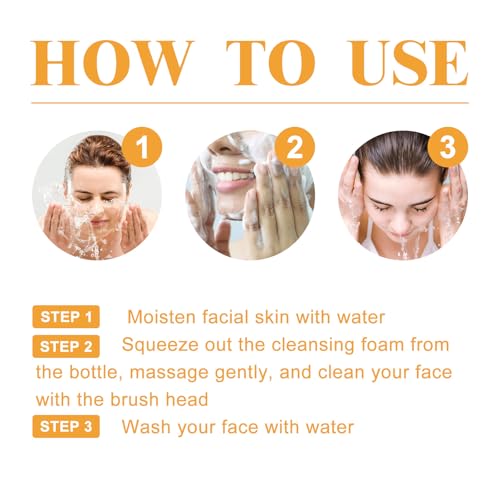 LuckNest 4-Piece Turmeric Facial Cleansing & Exfoliation Skincare Set