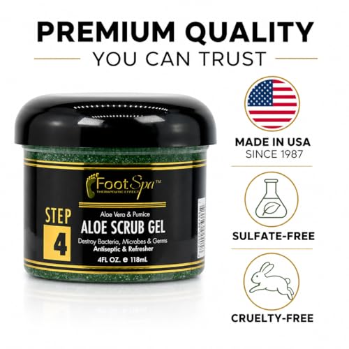 FootSpa Dual-Action Exfoliating Scrub Gel with Pumice & Salicylic Acid