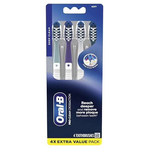 Oral-B CrossAction All-In-One Toothbrush Set, Soft, 4 Count