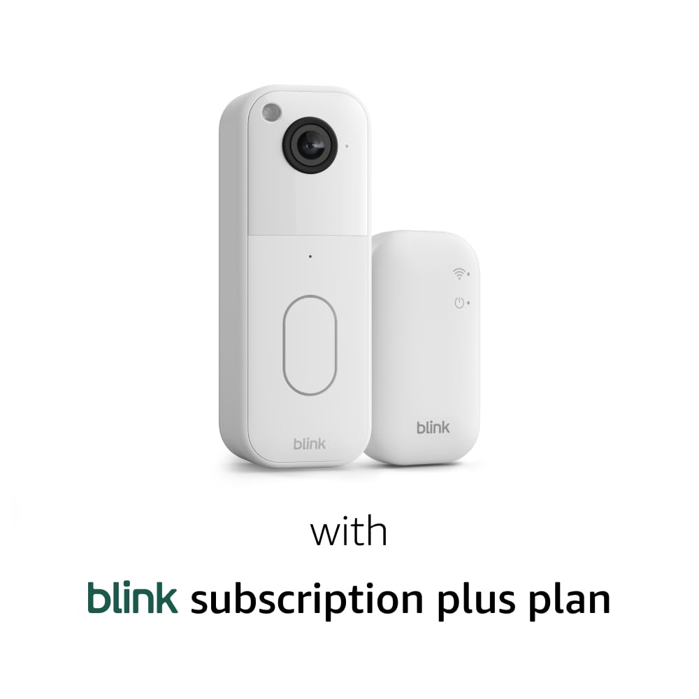 Blink Video Doorbell - HD View with Two-Year Battery Life | Easy Setup, Requires Sync Module (Black)
