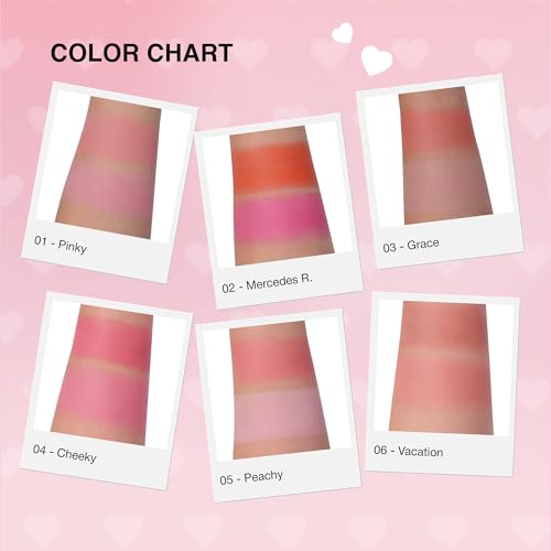 KimChiChic Beauty Thailor Blush Duo - Heart Compact 01-Pinky