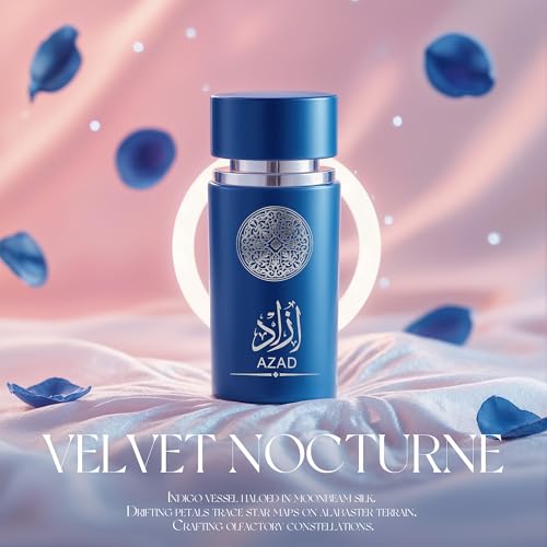 AZAD Blue Men's Cologne - 3.4 Fl Oz Eau de Parfum, Fresh Scent