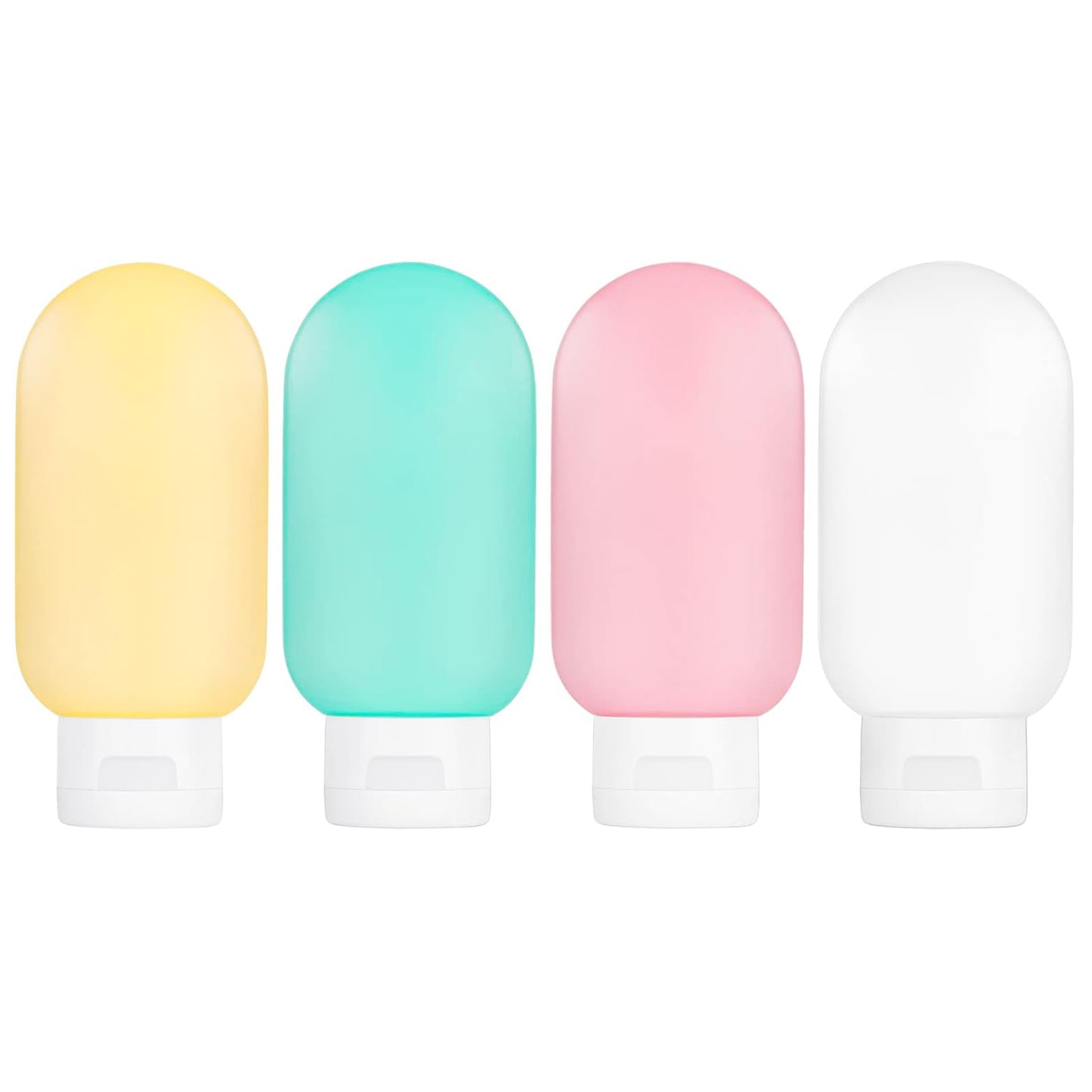 Travel Bottles Set - TSA Approved Leak-Proof Refillable Containers | 4 Pack Portable Toiletry Kit for Shampoo & Lotion