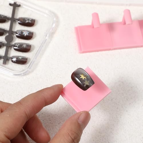 20 Pcs Nail Tip Display Stands for Nail Art Practice Manicure DIY Salon