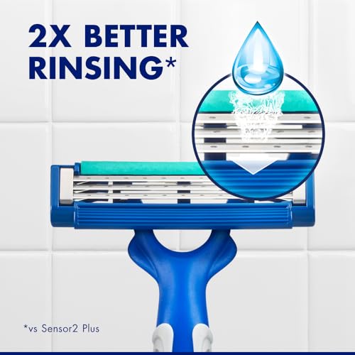 Gillette Sensor3 Men's Disposable Razors - 8 Count for Smooth Shave