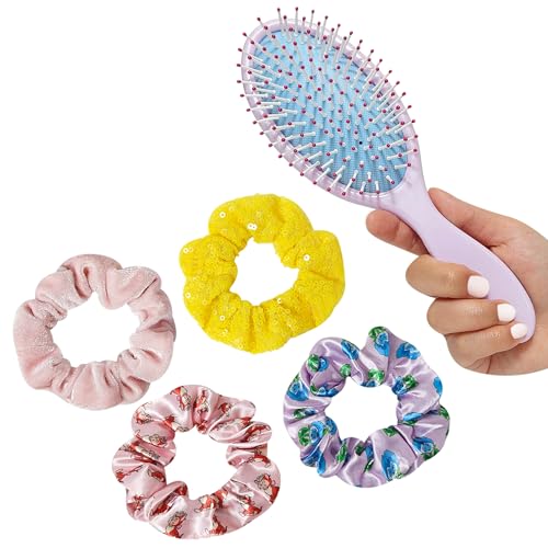 LUV HER Alice in Wonderland Hair Accessory Set with Brush & Scrunchies