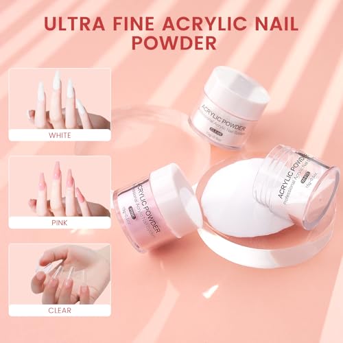 Wilfniee Acrylic Nail Practice Hand Kit for Beginners with Nail Art Tools