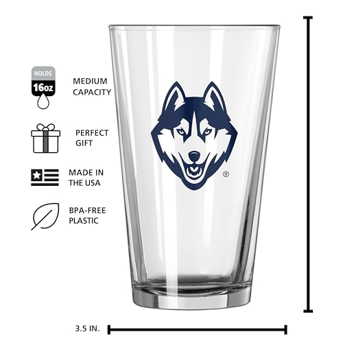 NCAA 16 oz Pint Glass - Durable Chip-Resistant Drinkware for Fans