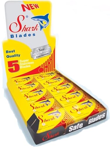 Shark Super Stainless Razor Blades - 100 Pack, Space-Saving Packaging