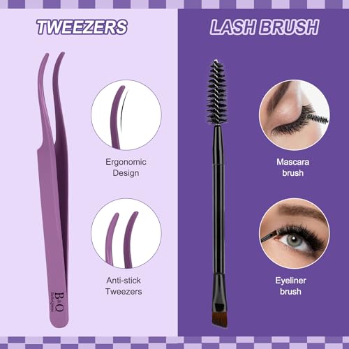 SalonSpike Lash Clusters Kit - Bold Wet-Look Eyelash Extensions