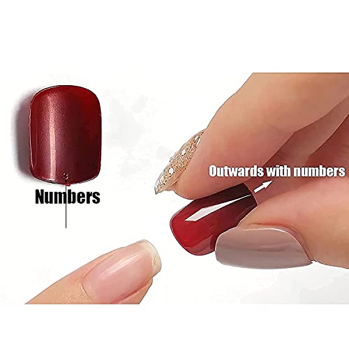 MISUD Long Stiletto Press-On Nails Black Butterfly Gothic Design 24 pcs - Variation 06103-01-01Black