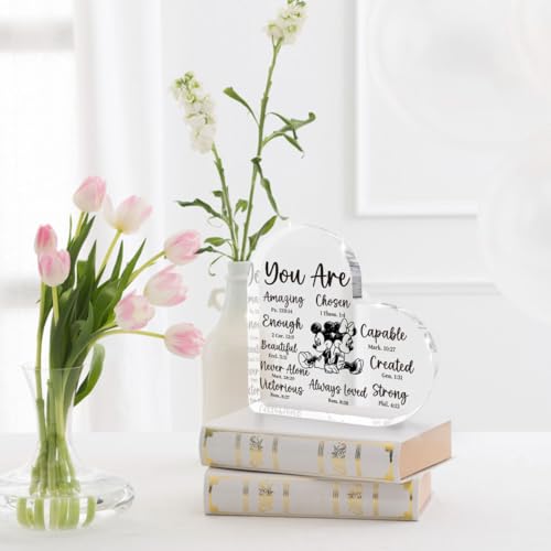 Cute Acrylic Mouse Desk Decor Gift for Women & Girls