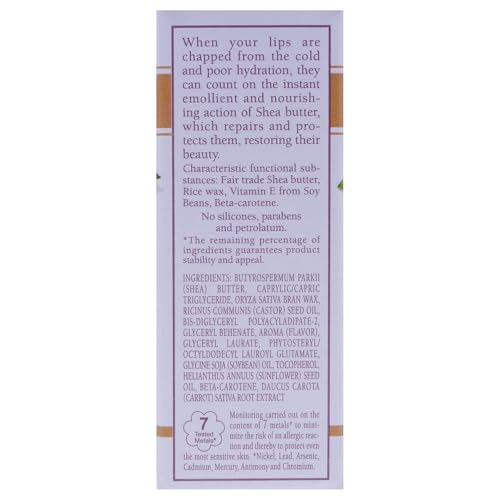 L'Erbolario Nourishing Shea Butter Lip Balm for Dry Lips - 0.18 oz