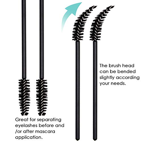 Obinhere Black Disposable Mascara Wands 300 pcs for Lash & Eyelash Extension