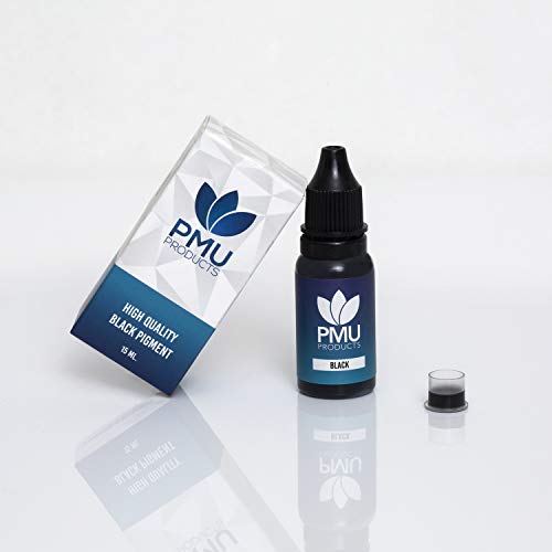 PMU Products Microblading Practice Ink 15ml - Black Pigment for Training