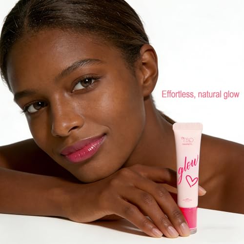 TSP Transpretty Bloom Glow Lip Butter Balm - Peptide & Hyaluronic Acid Hydrating Vegan Lip Gloss - Unscented, Moisturizing, Plump Lips